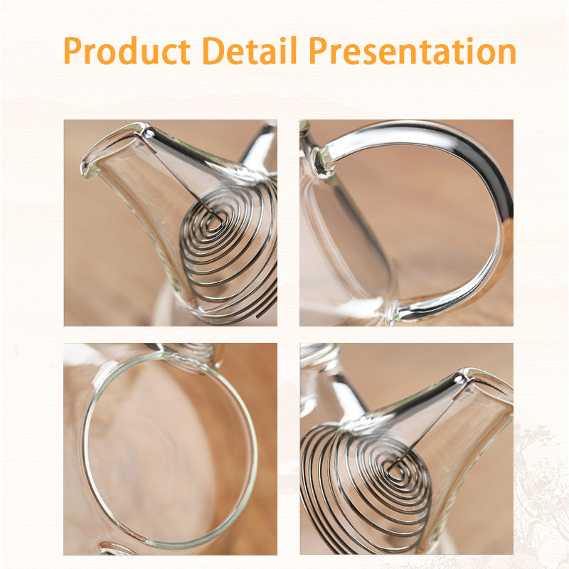 Glass Teapot, High Borosilicate Household Small Teapot, High Temperature Resistant Small Capacity Single Teapot