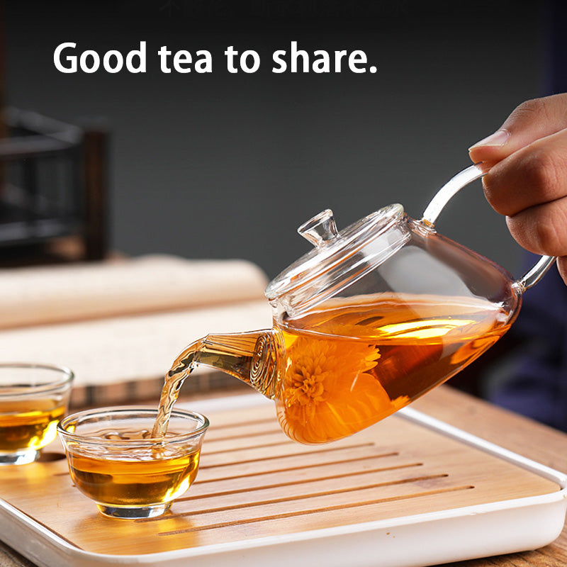 Glass Teapot, High Borosilicate Household Small Teapot, High Temperature Resistant Small Capacity Single Teapot