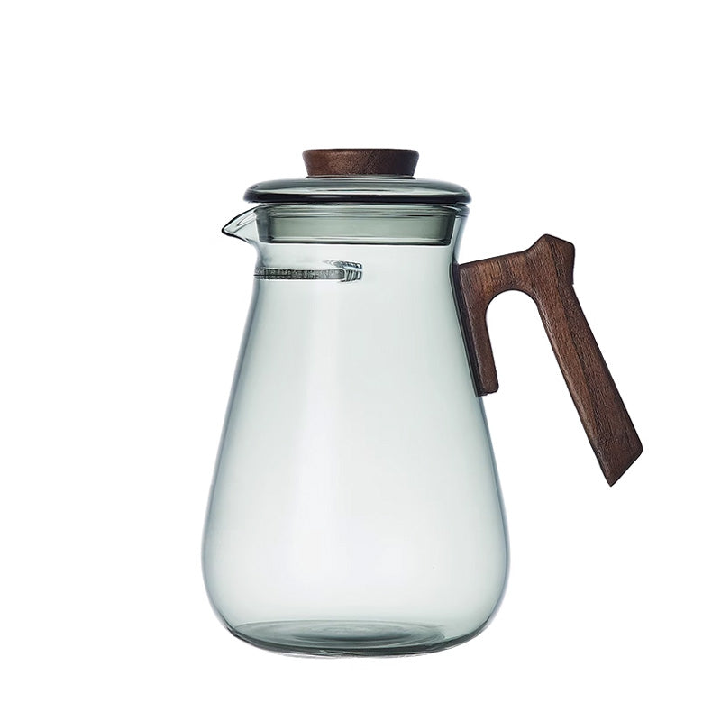 Heat-Resistant Crescent Teapot, Glass Teapot With Integrated Tea Leakage Filter, Green Tea Cup Tea Divider, Fair Tea Separation Cup, Transparent Glass Teapot, High Borosilicate Large Capacity Teapot