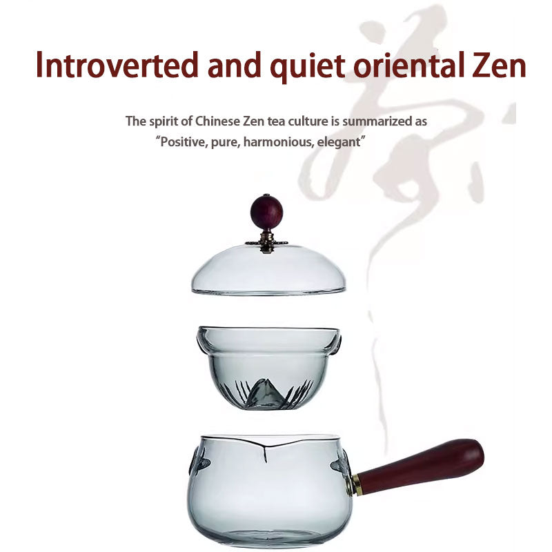 Xiaoyao Pot, Side Handle Rotating Teapot, Office Household Teapot, Electric Ceramic Stove Tea Maker Light Luxury High-end