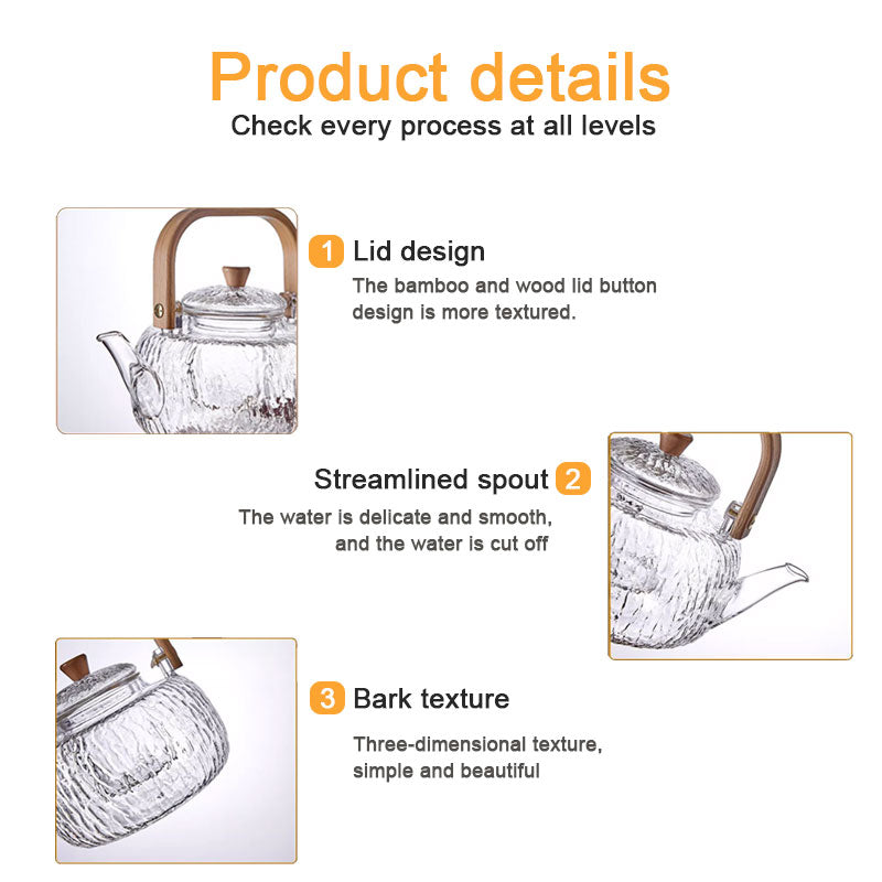 High Borosilicate Glass Teapot, Multi-Purpose Teapot, Boutique Teapot, Household Flower Teapot