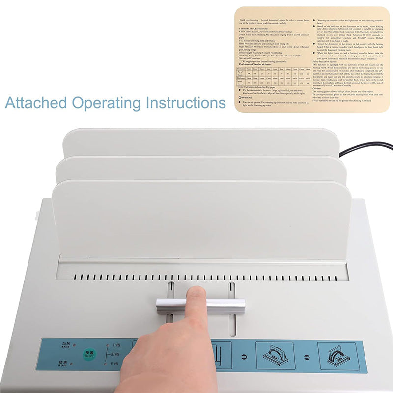 Thermal Binding Machine 500 Sheets Capacity A3 A4 A5 Document Heat Binder Book Binding Machine