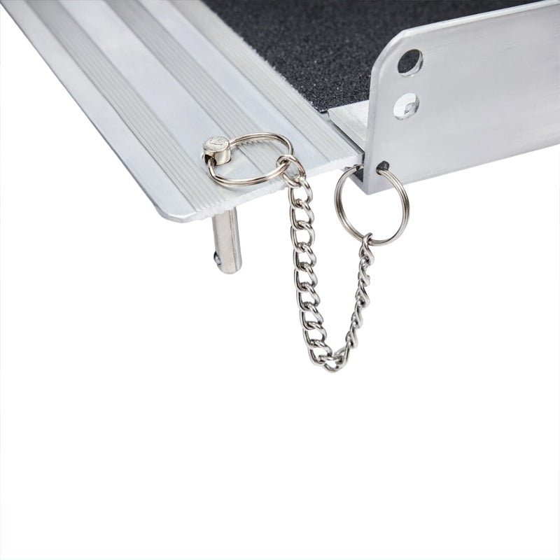 5Ft Aluminum Wheelchair Loading Ramp With An Applied Slip-Resistant Surface Portable Foldable For Disabled