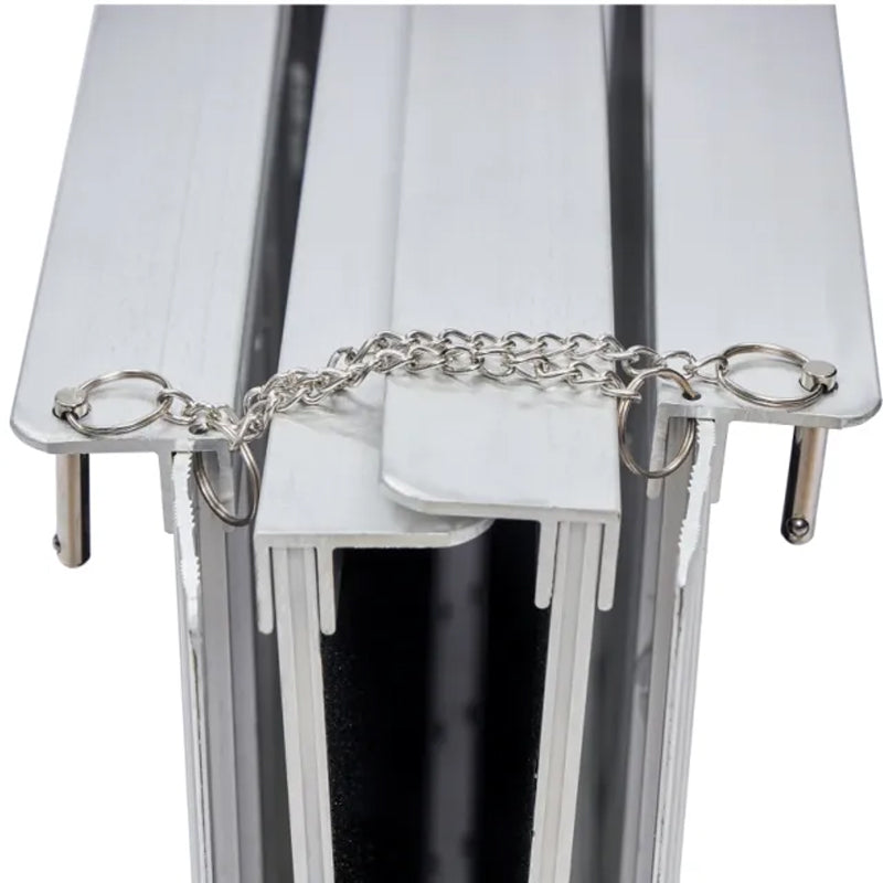 8Ft Handicap Ramp Non-Skid Wheelchair Ramp For Utility Mobility Access Portable Aluminum Foldable Ramp For Disabled