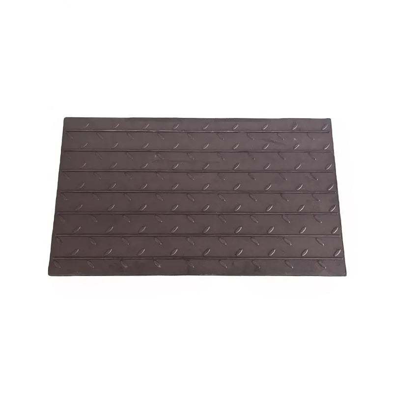 61mm China Manufacturer Leaf Grain Traffic Outdoor Street Black Kerb Ramps Driveway Rubber Car Cable Curb Road Ramp