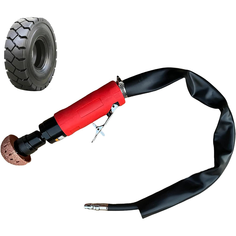 Tire Buffer Kit,2500rpm Low Speed Air Tire Buffing Machine Tire Repair Kit Polishing Cleaning Tool 35mm Pneumatic Automatic Buffing Wheel Machine Tire Repair Tool Rear Exhaust