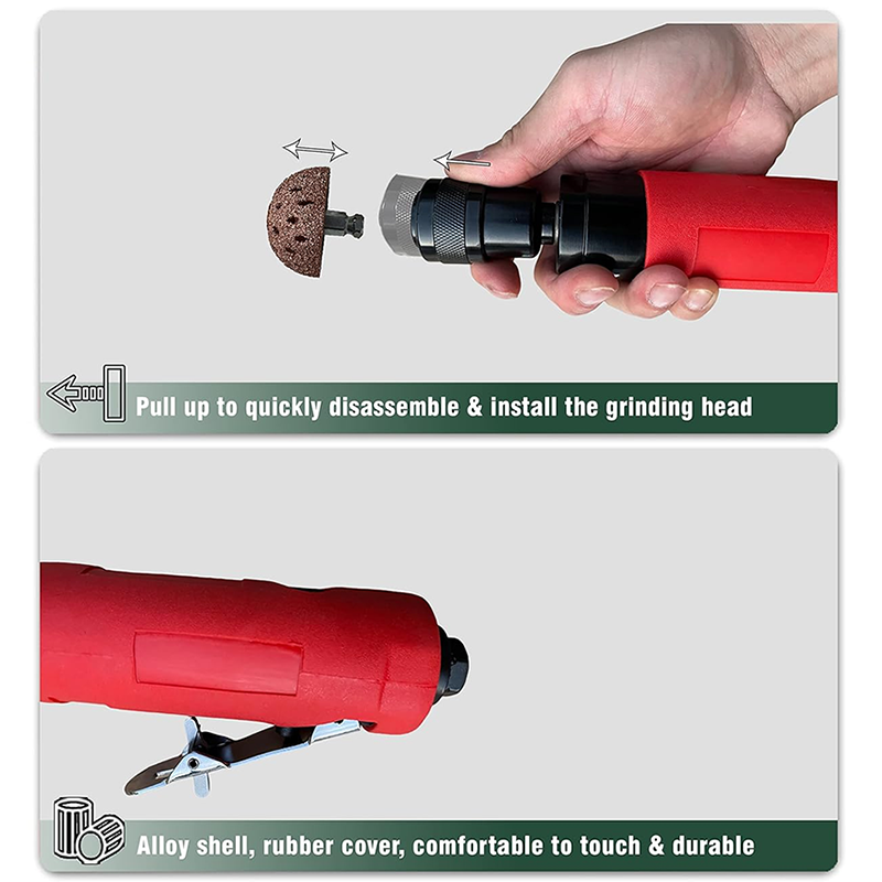 Tire Buffer Kit,2500rpm Low Speed Air Tire Buffing Machine Tire Repair Kit Polishing Cleaning Tool 35mm Pneumatic Automatic Buffing Wheel Machine Tire Repair Tool Rear Exhaust