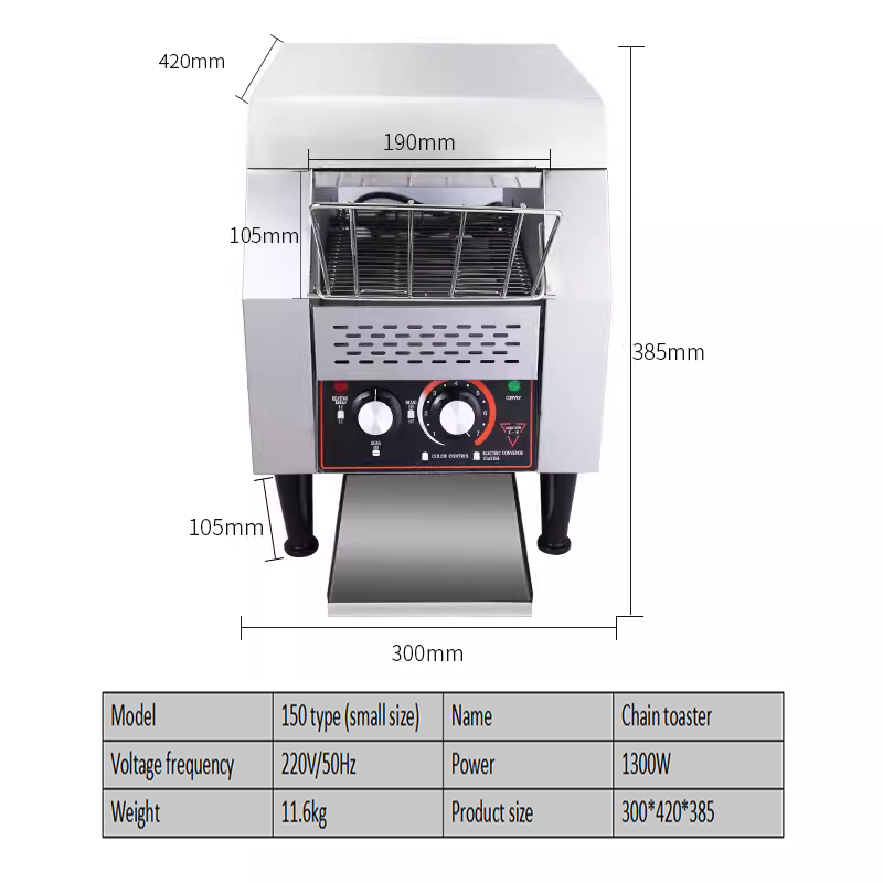 Chain Toaster Commercial Toaster Crawler Hotel Toast Heating Machine Fully Automatic Sandwich Baking Machine