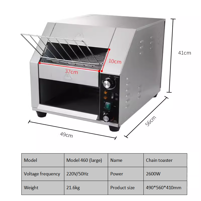 Chain Toaster Commercial Toaster Crawler Hotel Toast Heating Machine Fully Automatic Sandwich Baking Machine
