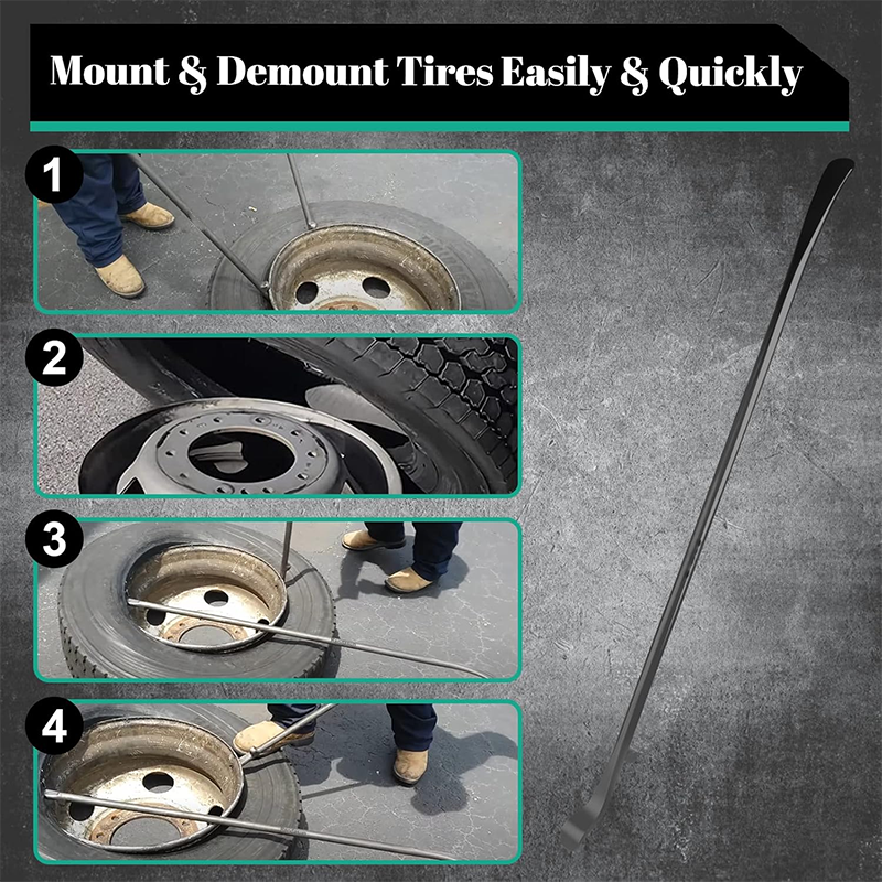 Tire Mount Demount Tool, Tire Mounting And Removal Irons, Semi-Low-Profile Tire Bars, Tire Changing Tools, Tire Tools