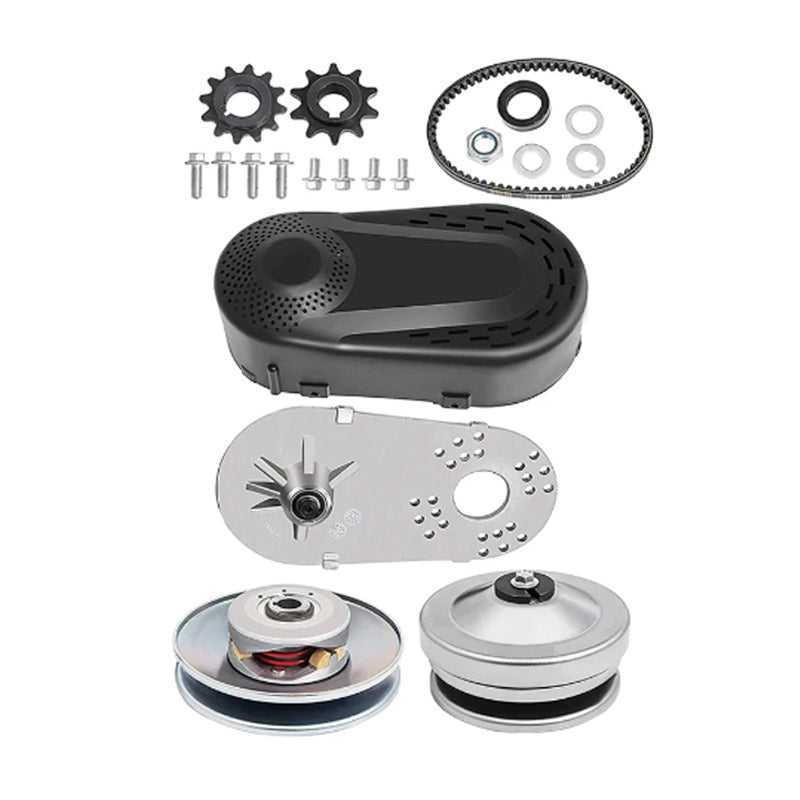 Go Kart Clutch Kit Torque Converter Tools 1” 3/4 Inch 10T #40 41 Chain 12T #35 CVT Clutch Small Engine Drive Belt for 2HP-7HP