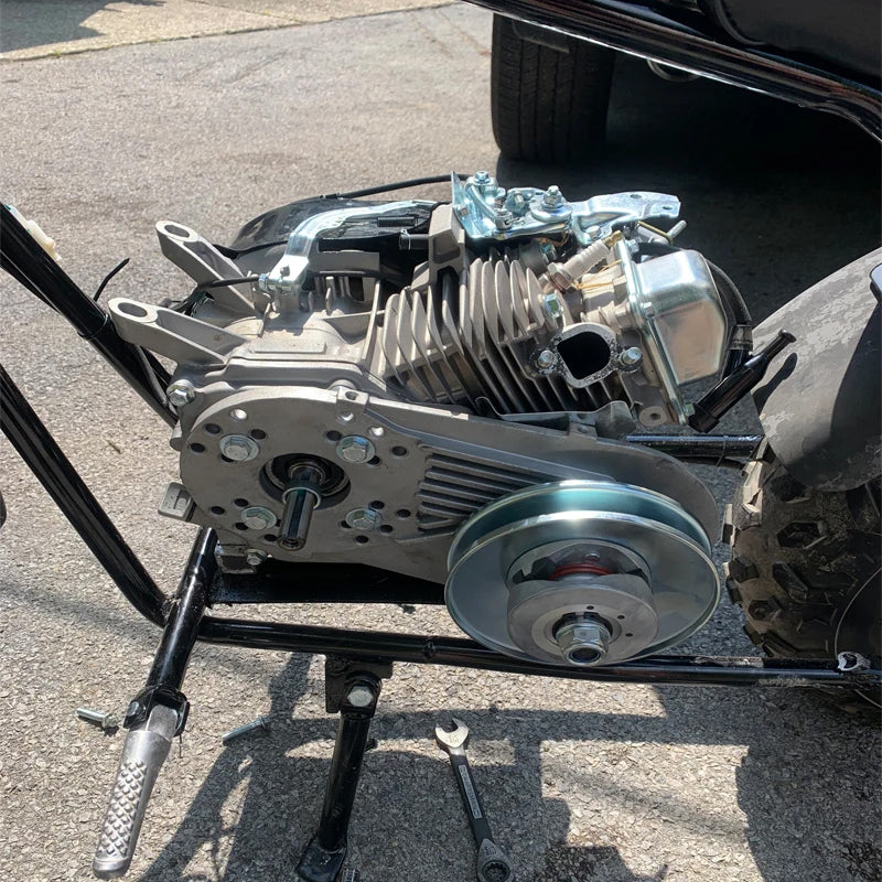 Go Kart Clutch Kit Torque Converter Tools 1” 3/4 Inch 10T #40 41 Chain 12T #35 CVT Clutch Small Engine Drive Belt for 2HP-7HP