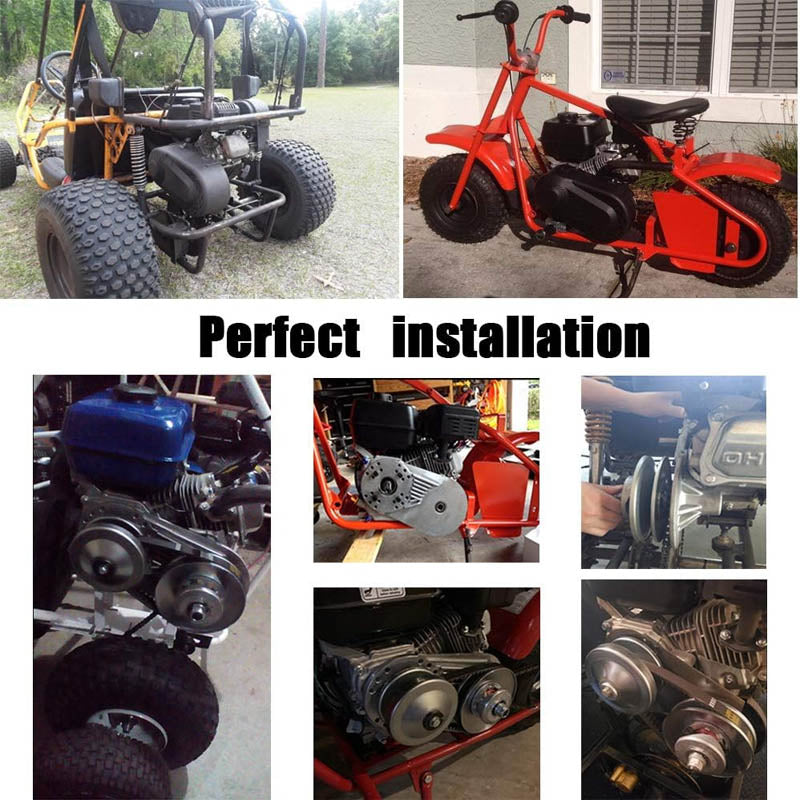 Torque Converter Go Kart Clutch Set 3/4 inch 12T #35 Chain Replacement Set TAV2 30-75 218353A Manco CVT Clutch