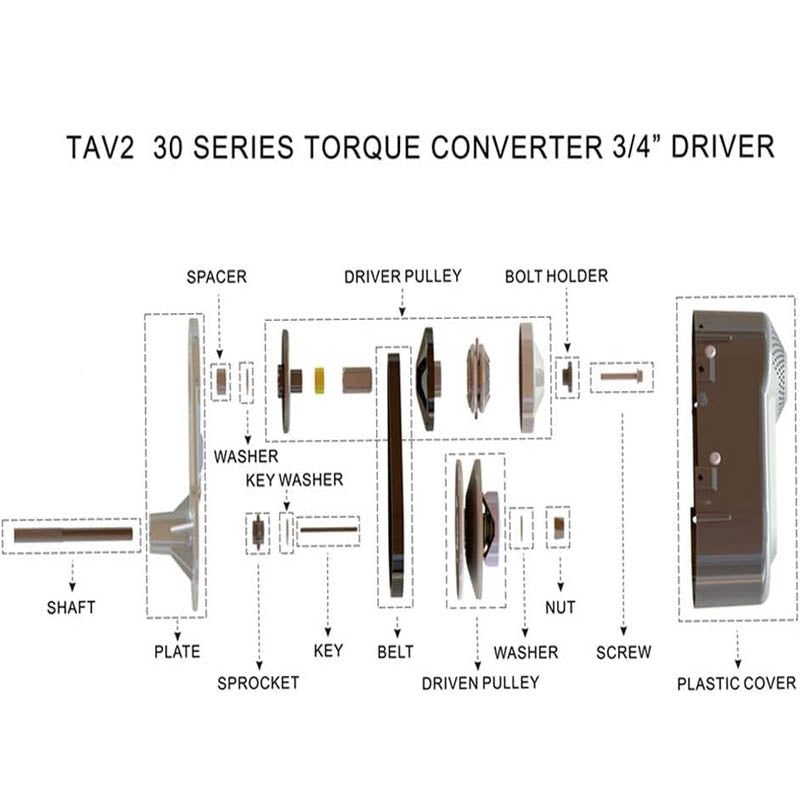 Torque Converter Go Kart Clutch Set 3/4 inch 12T #35 Chain Replacement Set TAV2 30-75 218353A Manco CVT Clutch