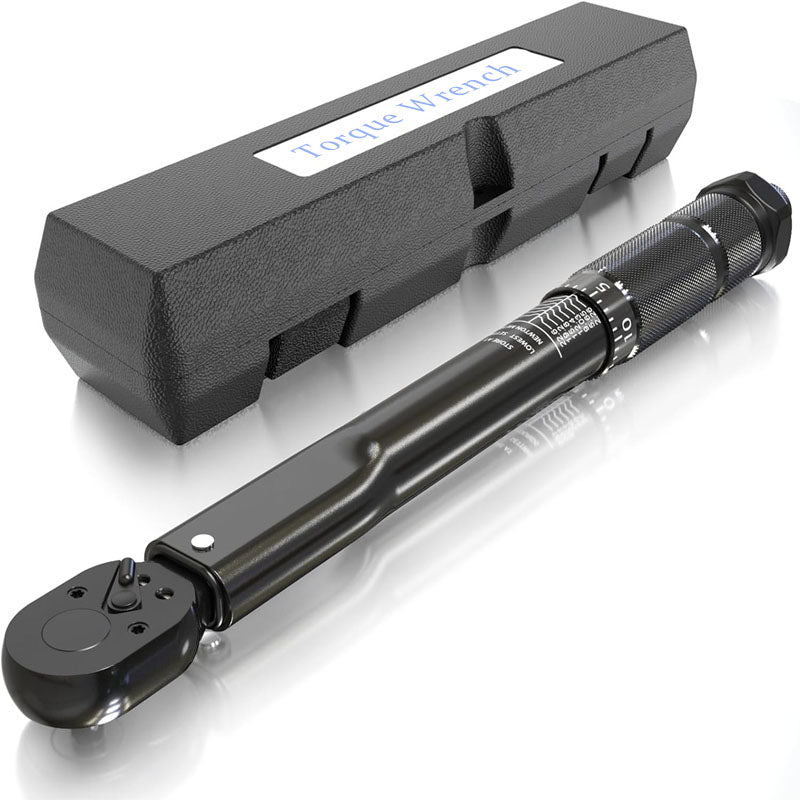 3/8-inch Drive 10-80 ft lb/13.6-108.5 N.m Black Dual-Direction Click Torque Wrench Dual-Direction Adjustable Torque Wrench Set
