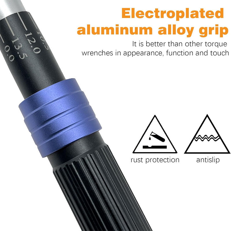 3/4 In. Drive Torque Wrench 100-400 ft. lb/135-815NM Torque Wrench with Alloy Aluminum Handle & Cr-Mo Head in Solid Storage Case