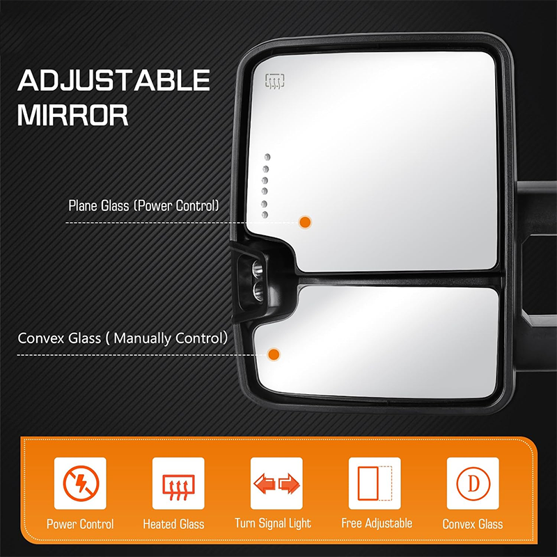 Towing Mirrors Power Control Heated with Turn Signal