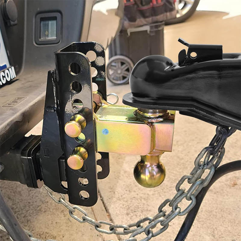 Towing Couplers Adjustable 2-5/16" Hitch Ball 15000 lbs Capacity Heavy Duty Cast Channel-Mount Coupler