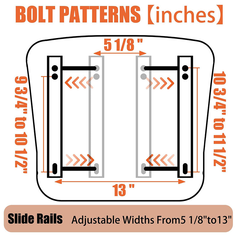 Universal Forklift Seat Tractor Seat with Hip Restraint for Tractor,Mower,Skid Loader,Telehandler,Excavator Dozer