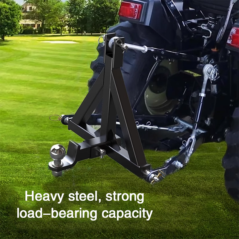 Triangle Trailer Hitch, Trailer Receiver, Tractor Tripod Coupling Device, 2 Inch Tow Bar Adapter, Agricultural Machinery Accessories