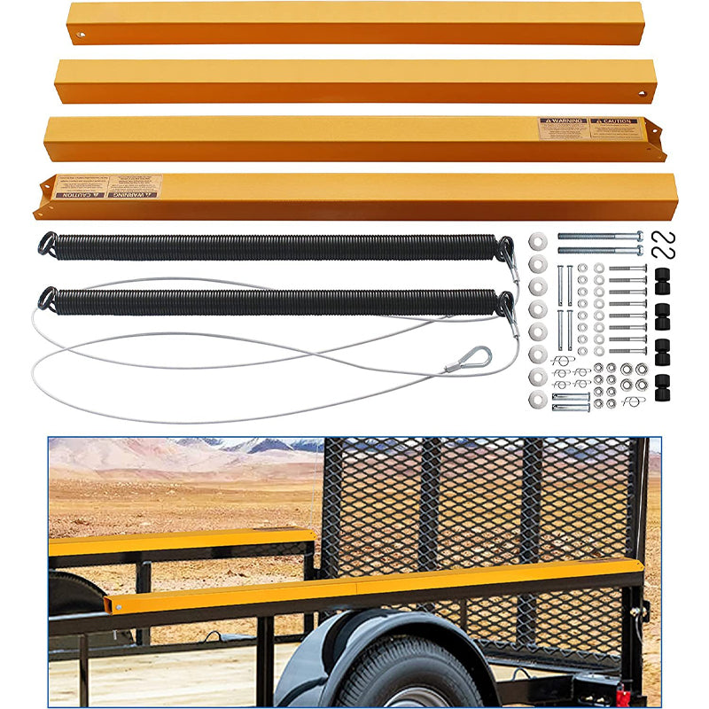 2 Sided Tailgate Utility Trailer Gate & Ramp Lift Assist System Trailer Tail Lift Auxiliary System