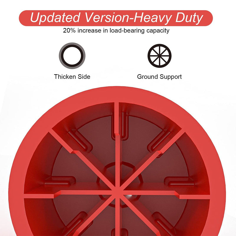 Trailer Jack Block, 2,000 Pounds (Double Deck), Rv Travel Accessories Use For Any Tongue Jack, Post, Foot, 5th Wheels, 2-Pack