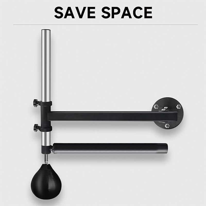 Wall Mount Boxing Spinning Bar, Spinning Bar with Punching Ball, Adjustable Boxing Speed Trainer,Training Equipment with Punching Bag for Boxing Training, Kickboxing, MMA, Fitness