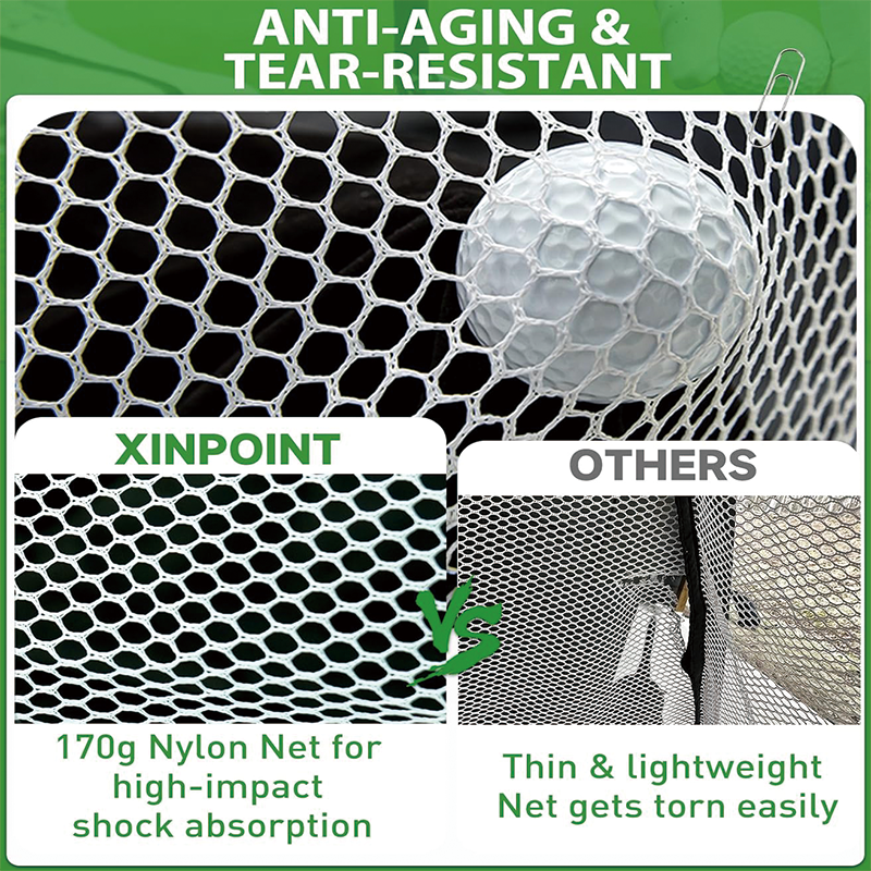 10 x 7ft Golf Net, Indoor Outdoor Home Golf Swing Training, Golf Hitting Practice Net for Backyard Driving, Indoor/Outdoor