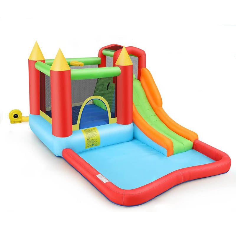 Outdoor High Quality Playhouse Trampoline Inflatable Bounce House with Slide for Kid Ages 3–8 Years