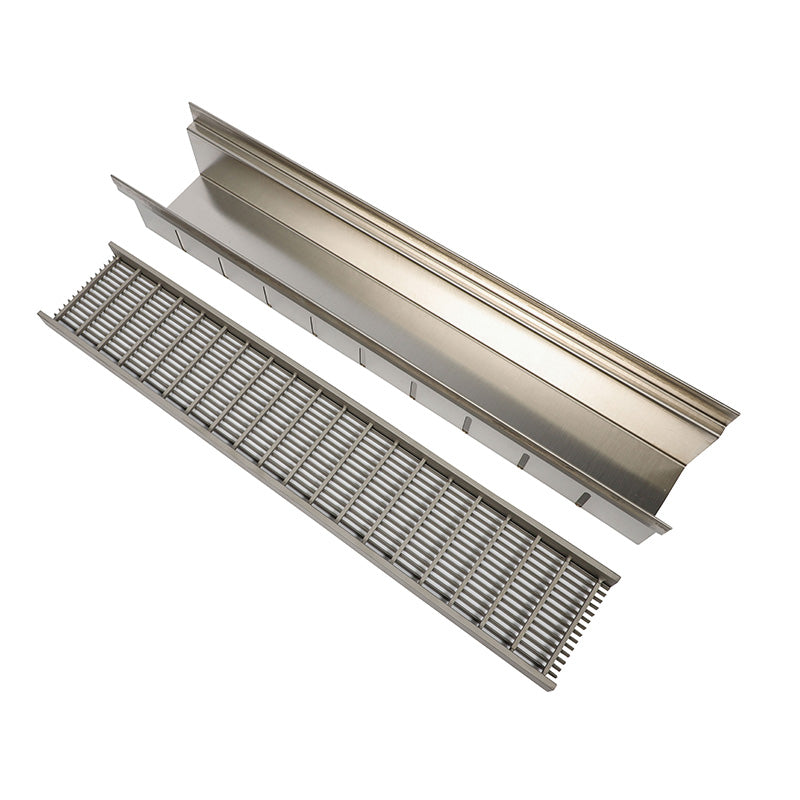 Building Material Rain Water Flow Driveway Stainless Steel Trench Drain with 3pcs Stainless Steel Drainage Channel