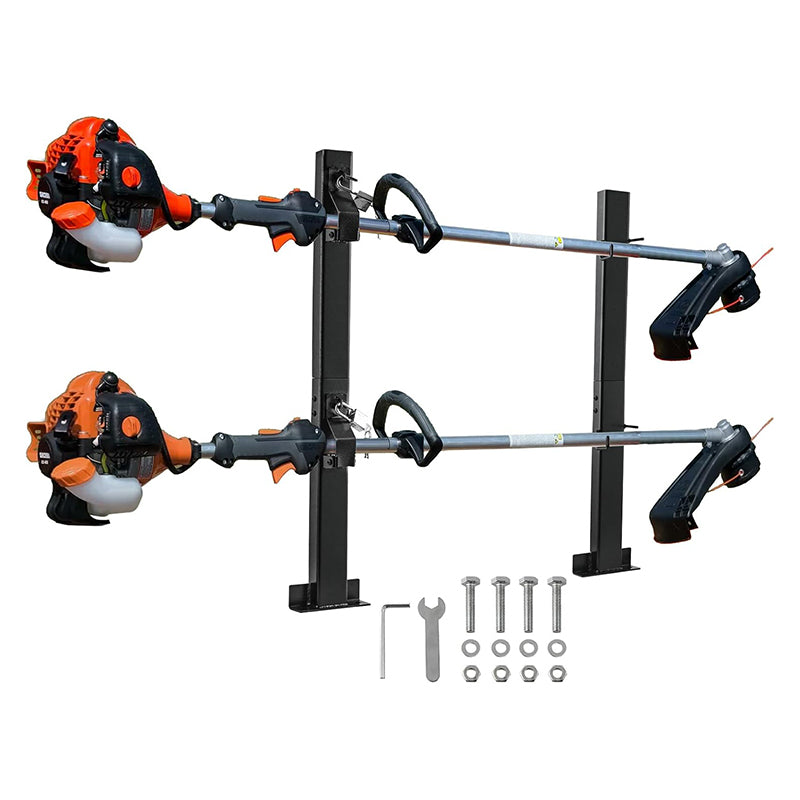 Trimmer Racks Weedeater Rack Lockable Weed Eater Racks for Open Trailer Truck Holder Lawn Equipment Accessories with 2 Locks