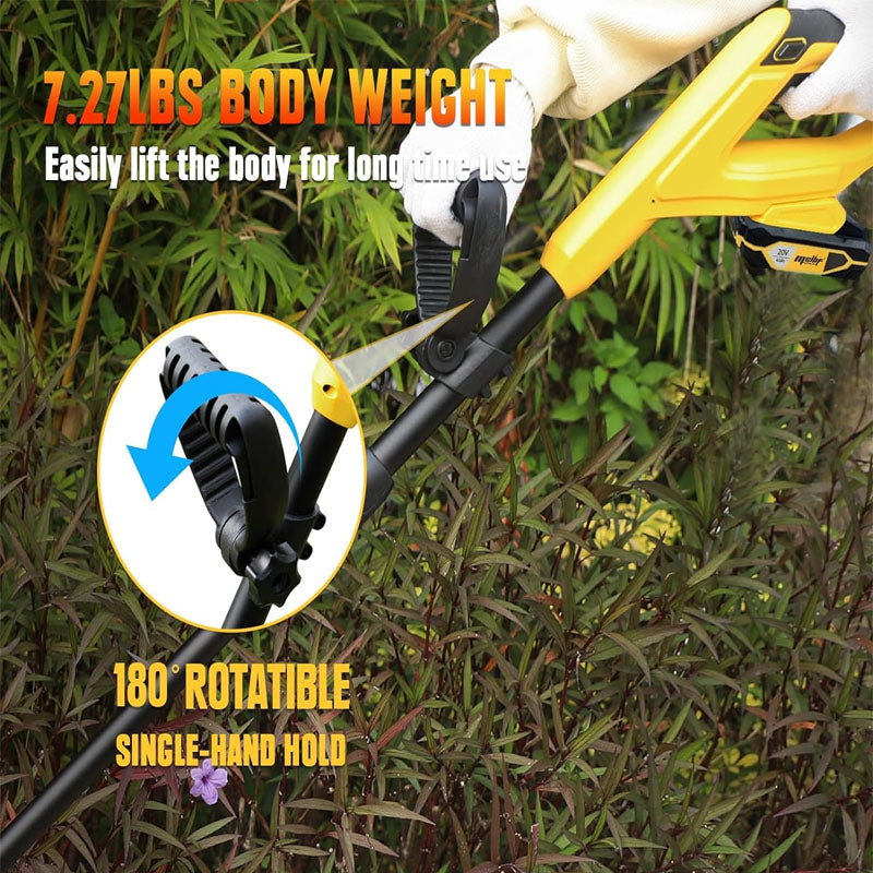 Trimmer & Edger 20 V Battery Powered Cordless Edger 9 inch Adjustable Depth Blade for Landscaping Driveways Borders