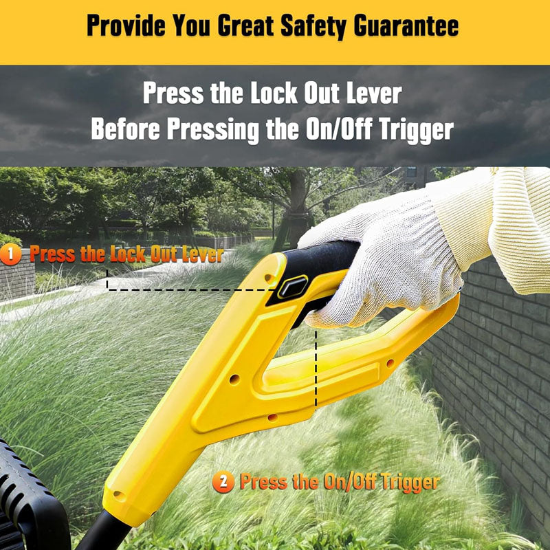 Trimmer & Edger 20 V Battery Powered Cordless Edger 9 inch Adjustable Depth Blade for Landscaping Driveways Borders