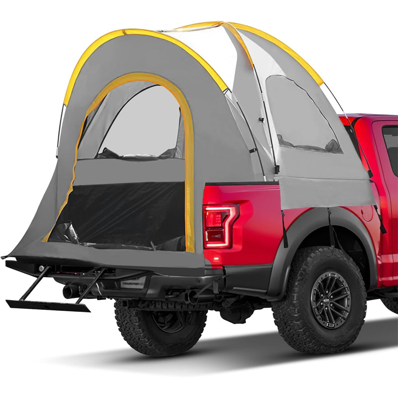 Truck Tent For 6.5-8 Ft Truck Bed, Pickup Truck Bed Tent Double Layer Waterproof Pu2000mm For Camping