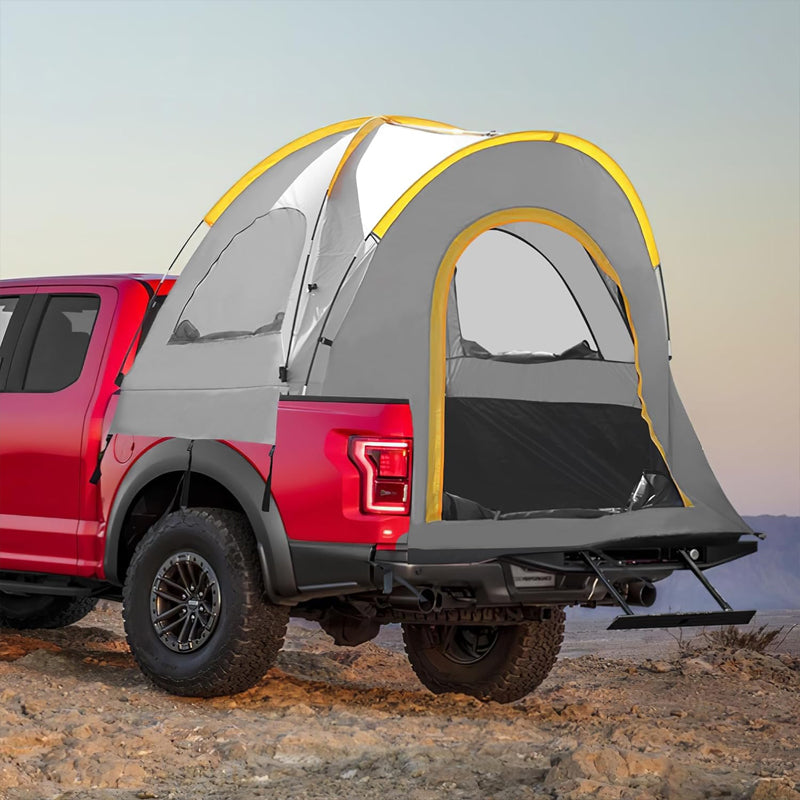 Truck Tent For 6.5-8 Ft Truck Bed, Pickup Truck Bed Tent Double Layer Waterproof Pu2000mm For Camping