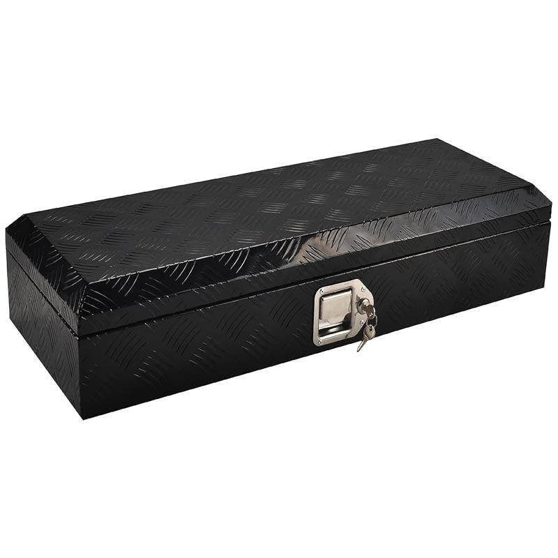 Truck Tool Boxes 34.5 Inch Aluminum with Side Handle and Lock Keys for Pickup, RV, Trailer, Truck Bed