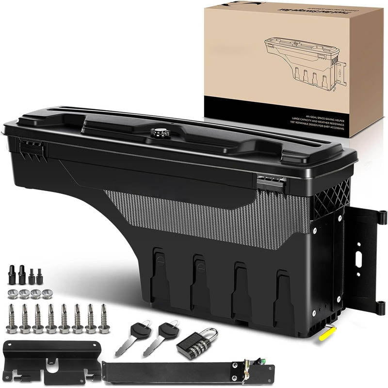 Truck Tool Boxes Lockable Compatible with 2007-2019 Chevrolet Silverado & GMC Sierra 1500 2500 3500 Passenger Side