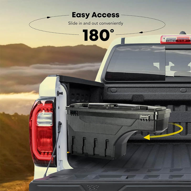 Truck Tool Boxes Lockable Compatible with 2007-2019 Chevrolet Silverado & GMC Sierra 1500 2500 3500 Passenger Side