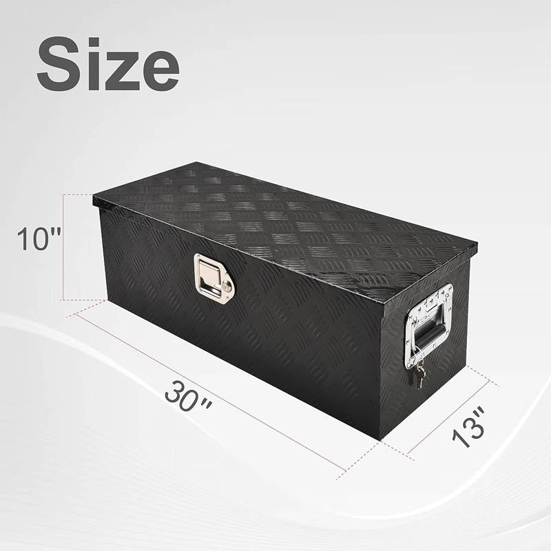 Truck Tool Boxes 30 Inch Heavy Duty Aluminum Truck Bed Tool Box for Pickup, RV, Trailer, Truck Bed