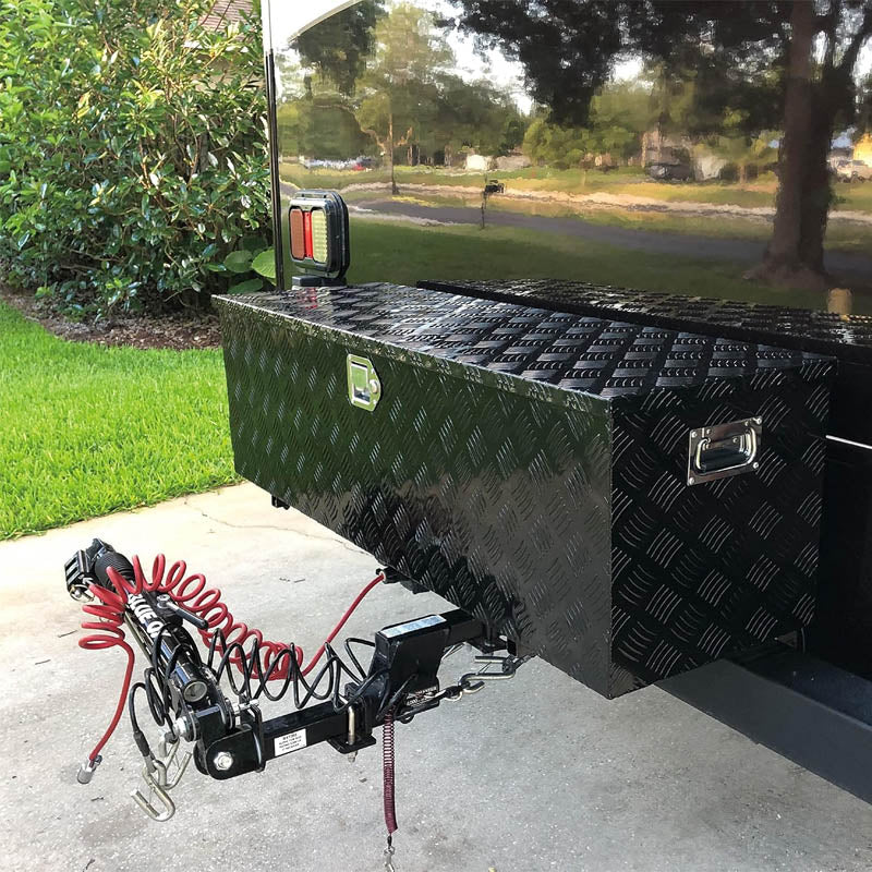 Truck Tool Boxes 30 Inch Heavy Duty Aluminum Truck Bed Tool Box for Pickup, RV, Trailer, Truck Bed
