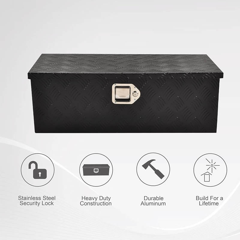 Truck Tool Boxes 30 Inch Heavy Duty Aluminum Truck Bed Tool Box for Pickup, RV, Trailer, Truck Bed