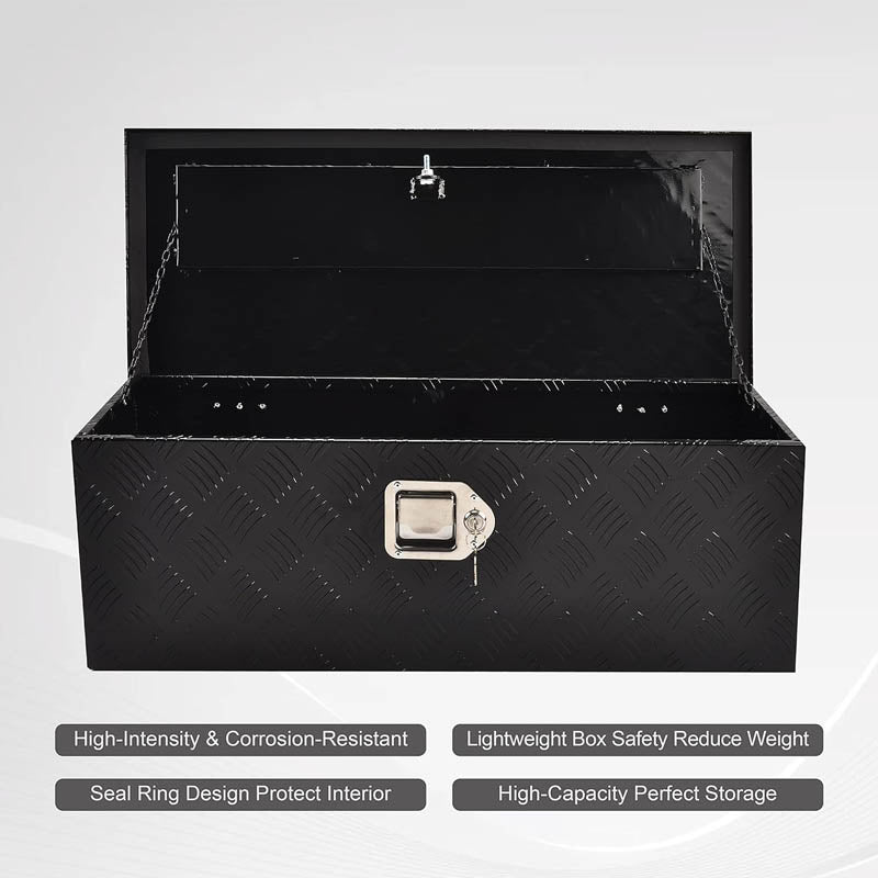 Truck Tool Boxes 30 Inch Heavy Duty Aluminum Truck Bed Tool Box for Pickup, RV, Trailer, Truck Bed