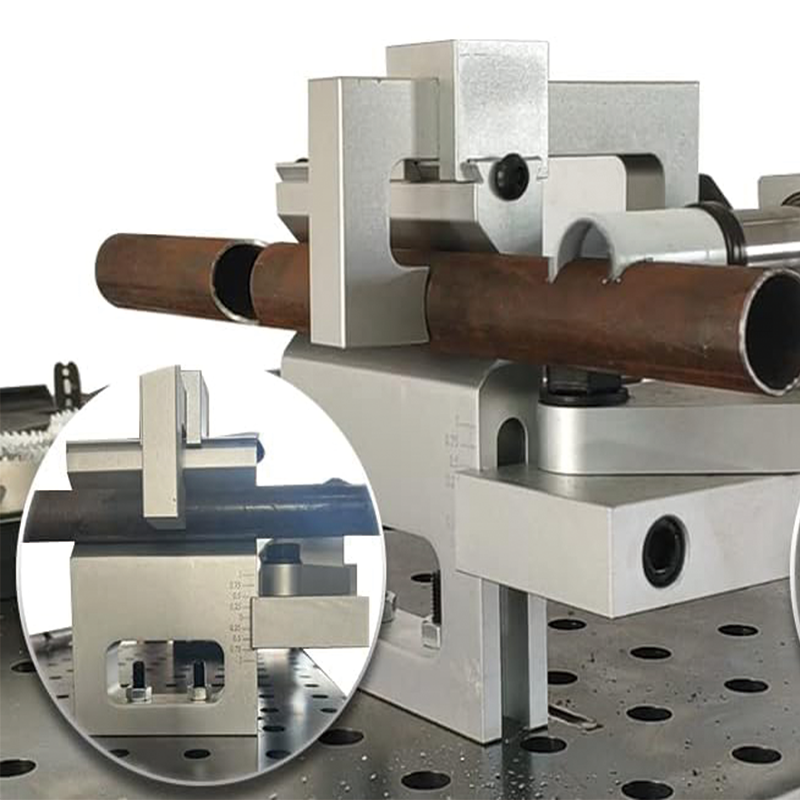 Pipe Notcher Punch,Pipe Notcher Adjustable up to 50degrees 3/4” – 3” Tubing Capacity Aluminum Alloy Frame for Cutting Holes Through Metal, Wood