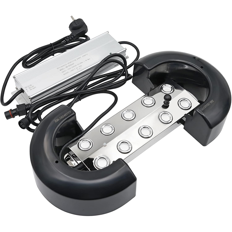 Ultrasonic Mist Maker ,Atomizer 10 Heads, 7L/H Ultrasonic Atomizer With 350W Waterproof Power Supply, Heavy Mist Device, Garden Mist Humidifier, Pond Mist Device, Suitable For Gardening Greenhouse Landscape