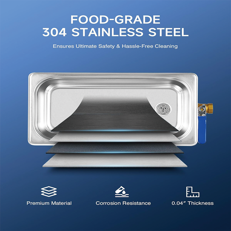 6L Ultrasonic Cleaner, Digital Sonic Cavitation Cleaner with Heater for Jewelry Watch Glasses Circuit Board Dentures Small Parts Dental Instrument