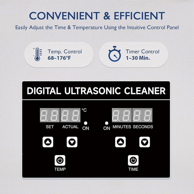 22L Ultrasonic Cleaner, 480W Digital Sonic Cavitation Cleaner with Heater for Jewelry Watch Glasses Circuit Board Dentures Small Parts Dental Instrument