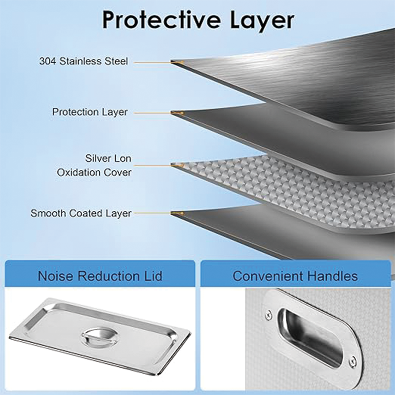 Ultrasonic Cleaner 30L Ultrasonic Cleaner for Cleaning Ultrasonic Parts Cleaner Fit for Professional Tools,Metal Parts,Jewelry,Eyeglasses,Ultrasonic Cleaner with Digital Heater Timer and Cleaner Basket