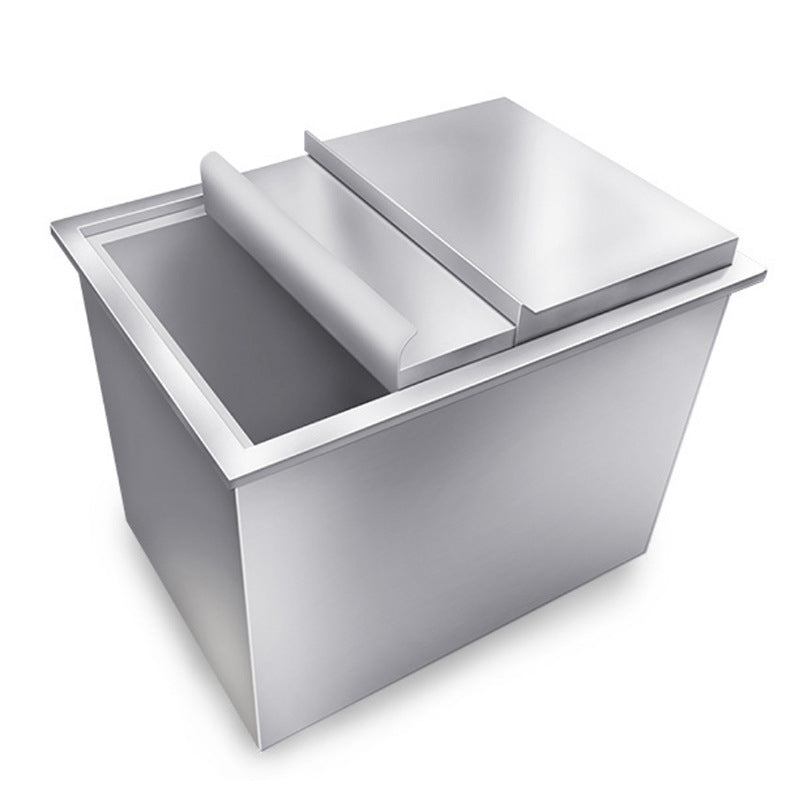 Commercial Ice Storage Tank, 304 Stainless Steel Ice Tank For Coffee Shop, Suitable For Milk Tea Shop Water Bar Ktv Internet Cafe Ice Storage Tank