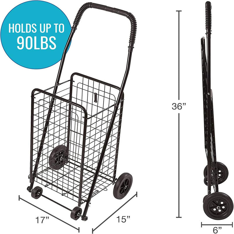 Utility Carts with Wheels 90lbs to be used for Shopping Grocery Laundry and Stair Climber Cart
