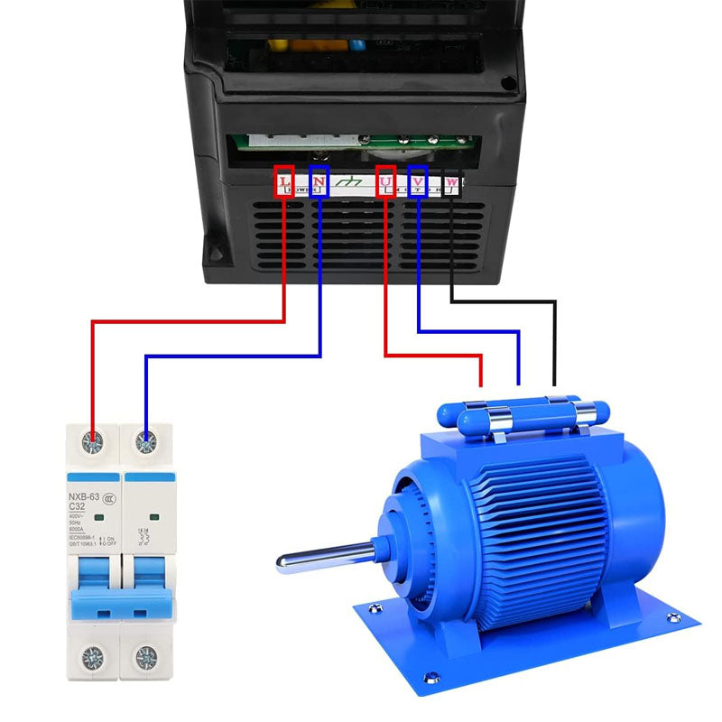 Variable Frequency Drives 110V 1 Phase Input 3 Phase 0-400HZ Output 30A for CNC Motor and Spindle
